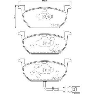 Колодки тормозные передние к-кт brembo P 85 137 фото 1 Колодки тормозные передние к-кт brembo P 85 137 фото 1
