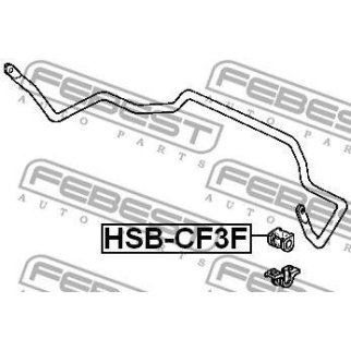 Втулка переднего стабилизатора FEBEST HSB-CF3F фото