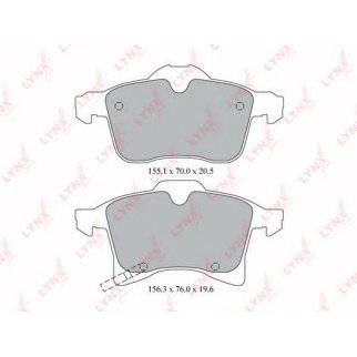 Колодки тормозные передние к-кт LYNXauto BD-5908 фото