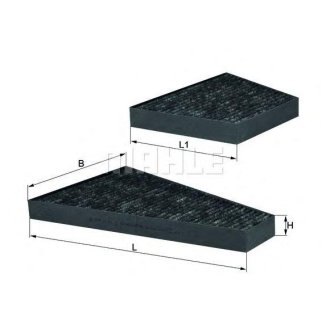 Фильтр салона угольный к-кт VW: PHAETON 02- фото