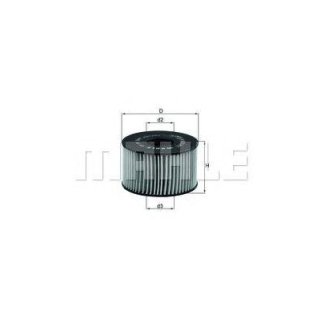 Фильтр масляный MAHLE OX 191 D фото 2