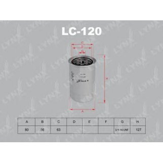 Фильтр масляный LYNXauto LC-120 фото