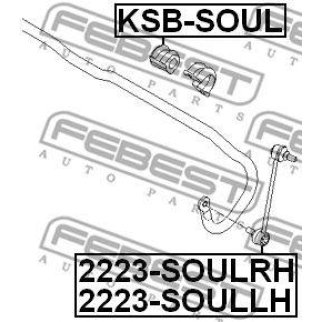 Стойка переднего стабилизатора FEBEST 2223-SOULRH фото