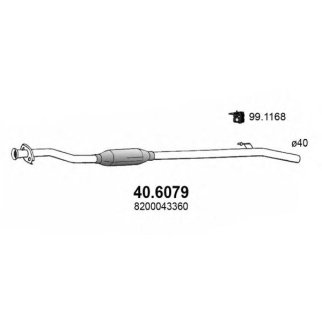 Глушитель средняя часть ASSO 40.6079 фото