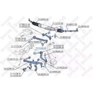 77-01444-SX_сайлентблок зад. нижн. рычага! Audi A8 all 02>, VW Phaeton all 02> фото