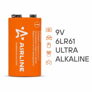 Батарейка (крона) AirLine 9V-01 фото 2