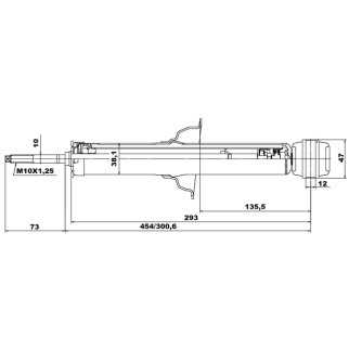 Амортизатор задний FEBEST 04659939R фото 2