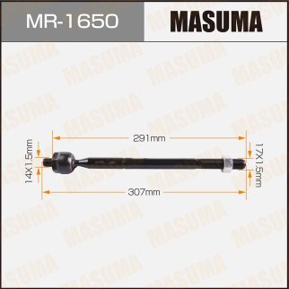 Тяга рулевая Masuma MR-1650 фото