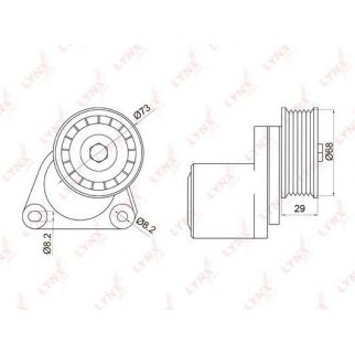Натяжитель ремня LYNXauto PT-3013 фото