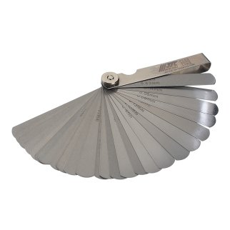 Набор щупов прямых для измерения зазора (0.04-0.63мм; 0,0015&quot;-0,025&quot;) 26 лезвий JTC фото