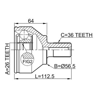 ШРУС наружный FEBEST 2710-S40II фото 2