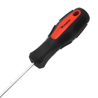 Отвертка Anti-Slip, SL3, 0x100 мм, CrV, двухкомп. рукоятка MATRIX 12208 фото 4