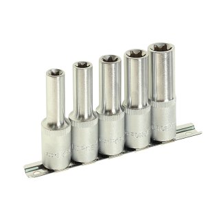 Набор головок 1/2" звездочка глубокая Е10-18 5пр ROCK FORCE фото 1