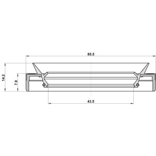 Сальник привода FEBEST 95MES-45850814C фото 2