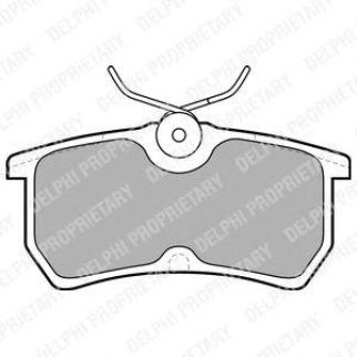 Колодки тормозные задние DELPHI LP1316 фото