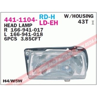 Фара левая DEPO 441-1104L-LD-EH фото