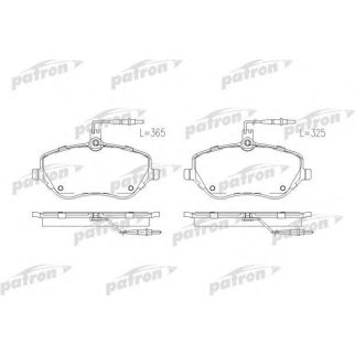 Колодки тормозные PATRON PBP1726 фото