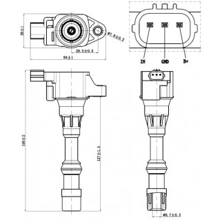 Катушка зажигания FEBEST 03640-003 фото 2