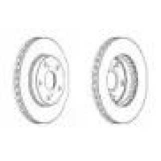 Диск тормозной передний TOYOTA Corolla DDF1789 FERODO DDF1789C фото