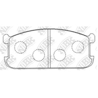 Колодки тормозные передние для Mitsubishi фото