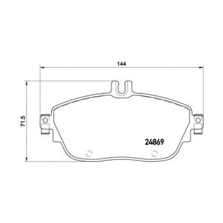 Колодки тормозные передние к-кт brembo P 50 093 фото