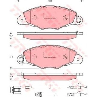 Колодки тормозные дисковые GDB1410 фото