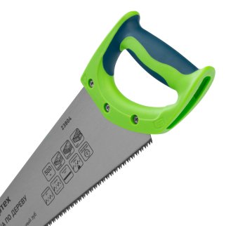 Ножовка по дереву "Зубец" 500мм, 7-8 TPI, зуб 2D, калёный зуб, 2-х комп. рукоятка СИБРТЕХ фото 4