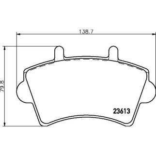 Колодки тормозные передние к-кт TRIALLI PF 0911 фото 3