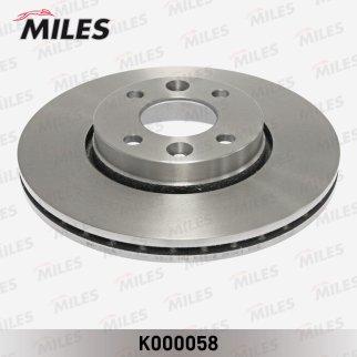 Диск тормозной передний вентилируемый MILES K000058 фото