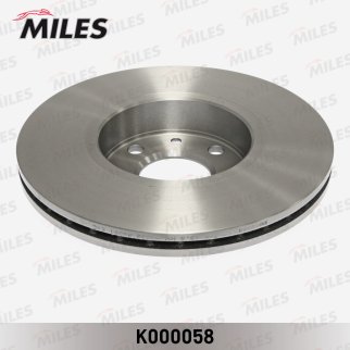 Диск тормозной передний вентилируемый MILES K000058 фото 2