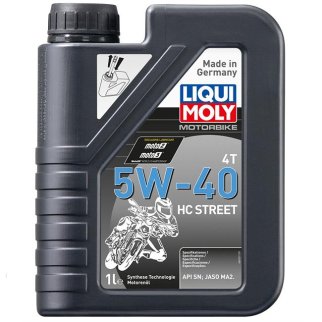 Масло моторное LIQUI MOLY мото 4Т Motorbike Street HC 5W40 MA2 синт. 1л фото