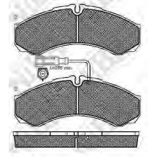Колодки тормозные передние к-кт NiBK PN0073W фото