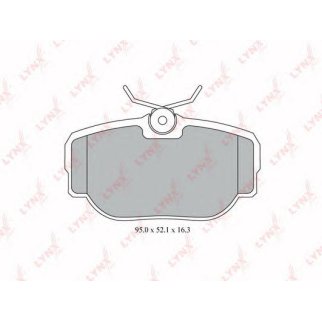 Колодки тормозные задние к-кт LYNXauto BD5008 фото