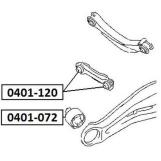 Сайлентблок ASVA 0401-120 фото