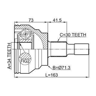 ШРУС наружный FEBEST 1610-164R фото 2