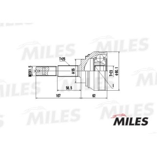 ШРУС NISSAN ALMERA N15/SUNNY N14 1.6-2.0D 90-00 нар. фото 3