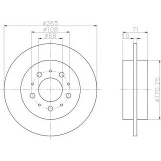 Тормозной диск без покрытия фото
