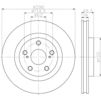 Диск тормозной передний вентилируемый TEXTAR 92168803 фото