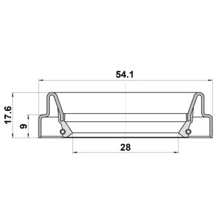 95FDS30540918X_сальник полуоси 28X54.1X9X17.6!Jeep Grand Cherokee (CKD) фото 2