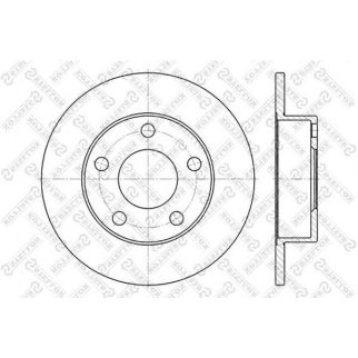 6020-4763-SX_диск тормозной задний! Audi A4, VW Passat 1.8-2.5TDi 94> фото