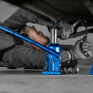 Домкрат бутылочный 6т гидравлический телескопический 170-420мм STELS фото 1