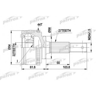 Шрус привода PATRON PCV1348 фото