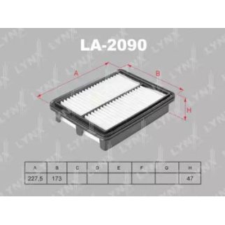Фильтр воздушный LYNXauto LA-2090 фото