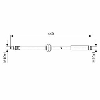 Шланг тормозной TRIALLI BF 1609 фото 2