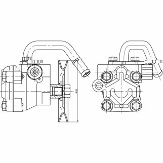 Насос ГУР для а/м Hyundai Getz (02-) 1.4i/1.6i (LPS 0807) фото 4