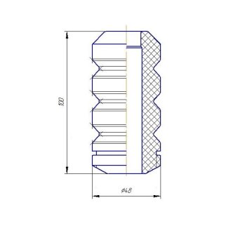 Пыльник с отбойником TRIALLI BCS 0132 фото 2