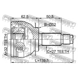 ШРУС наружный FEBEST 0810-B13MT фото