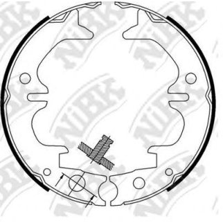 Колодки барабанные к-кт NiBK FN0633 фото