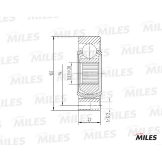 ШРУС внутренний MILES GA10040 фото