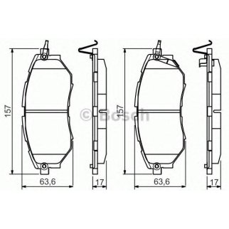 Колодки тормозные BOSCH _0 986 495 156 фото